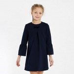 Платье &quot;Школа-2&quot; для девочки, цвет т.синий, рост 134 см (68)