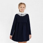 Платье &quot;Школа-3&quot; для девочки, цвет т.синий, рост 128 см (68)