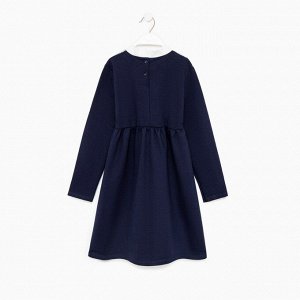 Платье "Школа-3" для девочки, цвет т.синий, рост, (64)