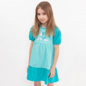 Платье для девочки, цвет изумрудный, рост 104 см
