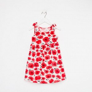 Платье для девочки, цвет красный, рост 110
