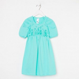 Платье для девочки, цвет мятный, рост 110 см