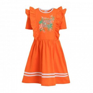 Платье для девочки, цвет оранжевый, рост 104 см