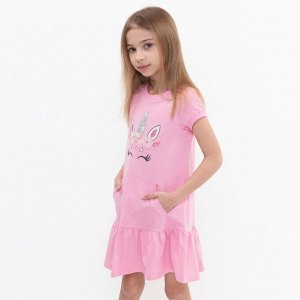 Платье для девочки, цвет розовый, рост 98