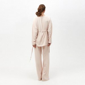 Костюм женский (туника, брюки) MINAKU: Casual Collection цвет бежевый