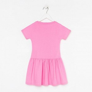 Платье для девочки, цвет, розовый, рост 98