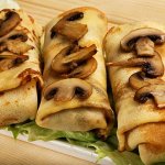 Блинчики с курицей и грибами 400гр