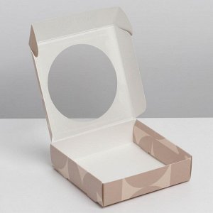 Коробка для макарун с низкими бортами «Мечтай», 11x 11x 3 см