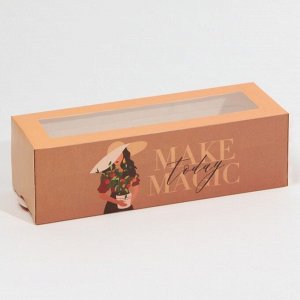 Коробка для макарун Make magic, 18 х 5.5 х 5.5 см