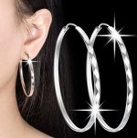 Серьги из стерлингового серебра, 1 пара