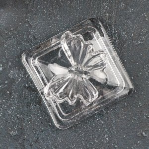 Сахарница стеклянная «Бабочка», 170 мл, 8?10,5 см, с крышкой