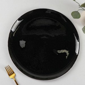 Тарелка подстановочная «Звёздная ночь», d=32 см, цвет чёрный