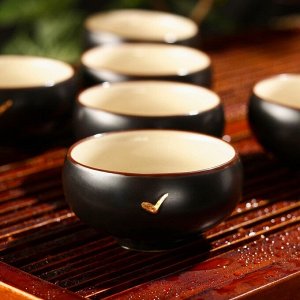 СИМА-ЛЕНД Набор для чайной церемонии «Восход», 13 предметов: чайник 150 мл, 8 пиал 50 мл, чахай 150 мл, сито, гайвань