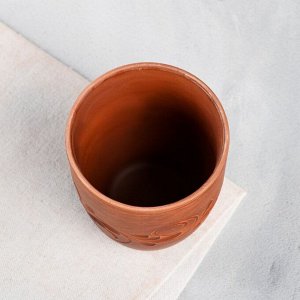 Стакан "Катан", декор, красная глина, 0.3 л