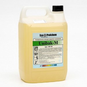 Щелочное пенное моющее средство UNIBAK-M, универсальное с дезинфицирующим эффектом, 5 л