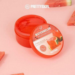 PrettySkin Watermelon Soothing Gel Мультифункциональный гель с экстрактом арбуза, 300 мл
