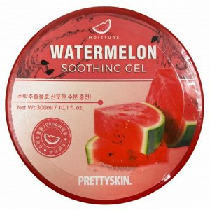 PrettySkin Watermelon Soothing Gel Мультифункциональный гель с экстрактом арбуза, 300 мл