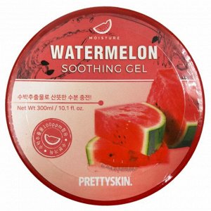 PrettySkin Гель для лица и тела успокаивающий с экстрактом арбуза Gel Soothing Watermelon, 300 мл