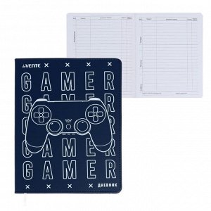 Дневник универсальный для 1-11 класса Gamer, интегральная обложка, искусственная кожа, ляссе, 80 г/м2