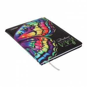 deVENTE Дневник универсальный для 1-11 класса Butterfly, твёрдая обложка, искусственная кожа, с поролоном, ляссе, 80 г/м2