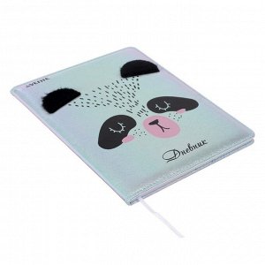 Дневник универсальный для 1-11 класса Lucky Panda, твёрдая обложка, искусственная кожа, ляссе, 80 г/м2
