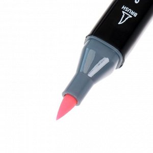 Набор маркеров худож Mazari LINDO BLACK,6цв., Skin colors  (2ст:кистев1.0./клинов6.2)