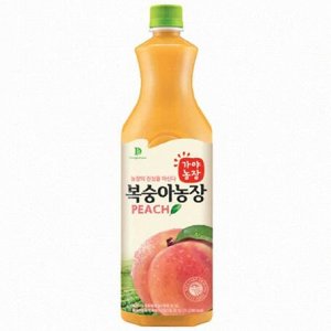 Напиток персиковый "Gaya Farm" сокосодержащий восстановленный, Woongjin, пл/б, 1,5л