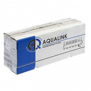 Коллекторная группа AQUALINK, 1"х3/4", 4 выхода, с расходомерами, нержавеющая сталь