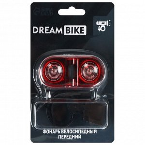 Фонарь велосипедный задний Dream Bike, JY-528-1, 2 диода, 2 режима