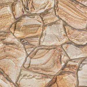 Панель ПВХ Камни, Песчаник коричневый, 980х480мм.