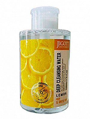 Jigott Глубоко очищающая вода с экстрактом лимона 530 мл