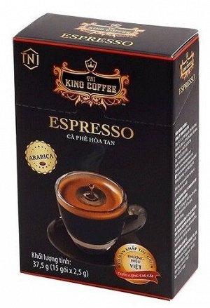 Кофе РАСТВОРИМЫЙ King Coffee Espresso (15 пач.*2,5 гр.) Т.М.  «King Coffee»