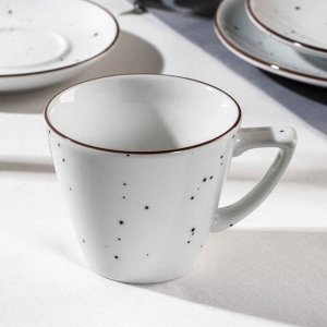 Чашка кофейная DOTS white, 210 мл