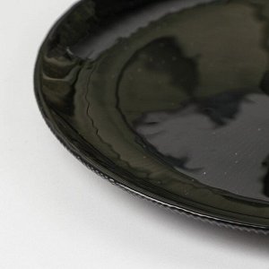 Тарелка обеденная «Звёздная ночь», d=26,5 см, цвет чёрный