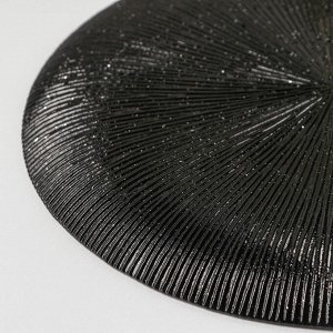 СИМА-ЛЕНД Тарелка обеденная «Звёздная ночь», d=26,5 см, цвет чёрный
