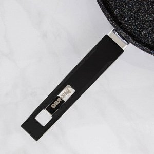 Сковорода «Гранит Star», d=28 см, пластиковая ручка, антипригарное покрытие, цвет чёрный