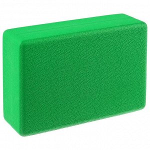 Sangh Блок для йоги 23 х 15 х 8 см, 190 г, ребристый, цвет зелёный