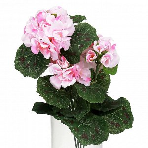 Букет "Герань" цвет - светло-розовый, 35см, 5 цветков (Китай)