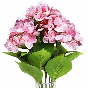 Букет "Гортензия" цвет - розовый, 52см, 5 цветков - д15х7см (Китай)