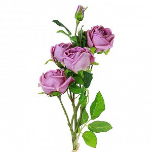 Букет "Роза" цвет - сиреневый, 80см, 4 цветка, 4 бутона (Китай)