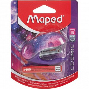 Степлер Maped COSMIC TEENS MINI 26/6+400 скоб в ком,c антистеп.,б...