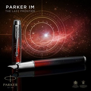 Ручка перьевая Parker PORTAL 2152996, тонкая, цвет чернил черный...