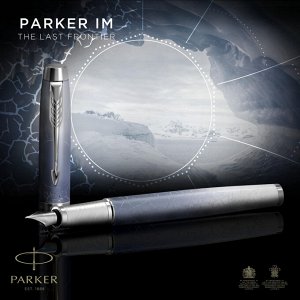 Ручка перьевая Parker POLAR 2153003, тонкая, цвет чернил черный...