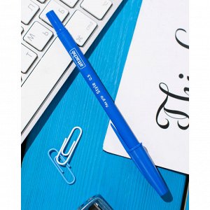 Ручка шариковая неавтомат Attache Style 0,5мм прорезин.корп.синий...