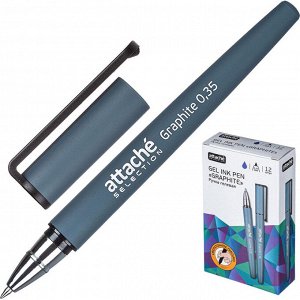 Ручка гелевая неавтоматическая Attache Selection Graphite цвет че...