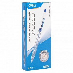 Ручка шариковая автоматическая Deli диаметр шарика 0,7 мм, синий...
