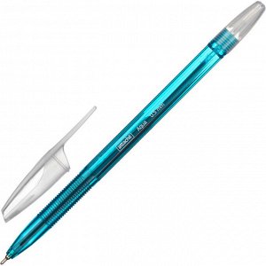 Ручка шариковая неавтоматическая Attache Aqua, маслян, синий стер...
