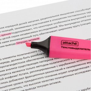 Маркер текстовыделитель Attache Colored 1-5мм розовый...