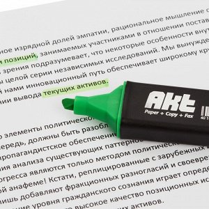 Маркер текстовыделитель ScriNova Akt зеленый 1-5 мм...