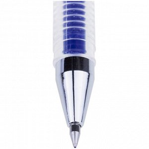 Ручка гелевая неавтоматическая CROWN Hi-Jell синяя 0,5мм HJR-500B...
